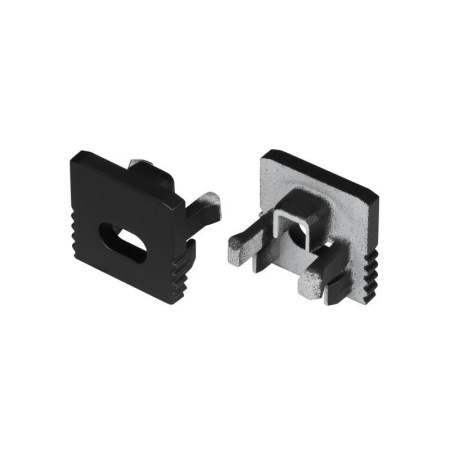 Заглушка SL-MINI-10 BLACK с отверстием пластик (комплект)  049415