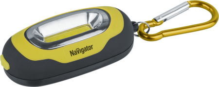 Фонарь 93 656 NPT-KC07-Y-2CR2032 брелок пласт.1COB LED(1Вт) 3 реж. желт. Navigator 93656