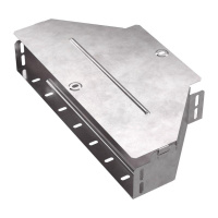 Переходник для лотка симметричный 400х200х80 с крышкой Стандарт  PR16.0653