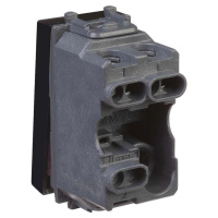 Кнопка модульная 1мод. Avanti "Черный квадрат" 16А черн.  4402151