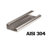 DIN-рейка 32х15мм L2000 G1 с насечкой нерж. сталь  02120SS