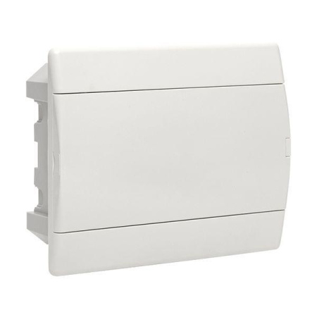 Щит ЩРВ-П-12 IP41 бел. дверца (пром. упак.) Basic  pb-v-12w-bas