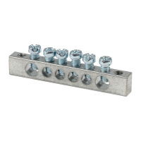 Шина PEN "ноль-землядюйма 6x9 6 отвер. цинк крепеж по краям  sn1-63-06-k