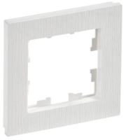 Рамка 1-м BRITE РУ-1-Бр бел. рифленый  BR-M12-51-K01