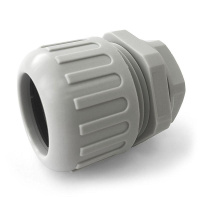 Муфта вводная усиленная ВМУ-ГТ-16 (М16) IP68 d16мм для гофрированной трубы сер.  PR08.3753