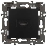 Розетка 14-3114-05 HDMI Elegance антрацит ЭРА Б0034336