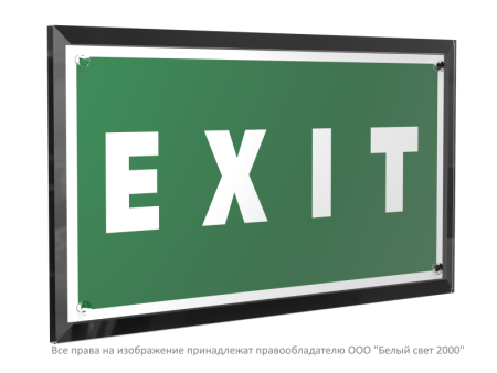 Знак безопасности PT-32178-Black.E25 "EXIT "  a32713