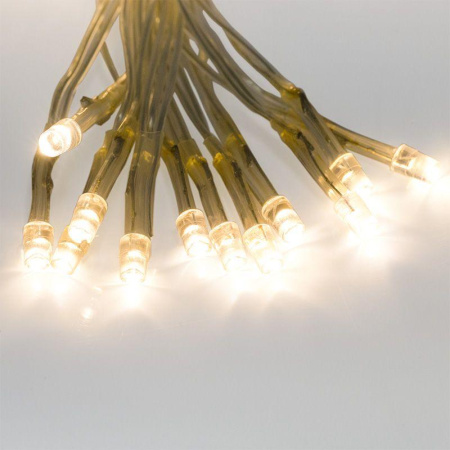 Гирлянда светодиодная "Сеть" 1.5х1.5м 150LED тепл. бел. 12Вт IP20 провод ПВХ прозр.  215-126