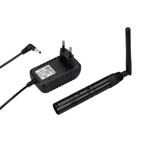Усилитель SMART-DMX-Transmitter Black (5В XLR3 Female 2.4G) (IP20 металл)  028416