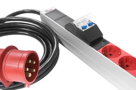 Блок розеток вертикальный 3ф 32А 1820мм IEC 309 шнур 3м R-3x32-24S-A-I-1820-3-3PN  1893573