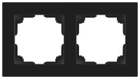 Рамка для розеток и выключателей Accent 6-502-05 на 2 поста СУ антрацит  Б0063760