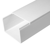 Кабель-канал 80х60 L2000 с двойн. замком бел.  PR.0580601