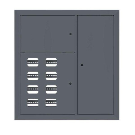 Щит этажный 8кв. RAL7024 (1000х950х150) PROxima  mb29-v-8-ral7024