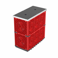 Колодец пластиковый для кабельной канализации с крышками 750х375х750  270375