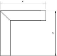 Угол плоский с крышкой кабель-канала 60х200мм сталь LKM F60200FS OBO 6248020