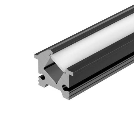 Профиль SL-BEVEL-H12-F13-2000 ANOD BLACK алюм. L2000  043749