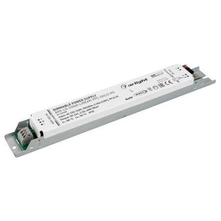 Блок питания ARV-LG-24060-LINEAR-PFC-DALI2-PD 24В 2.5А 60Вт IP20 металл  049480