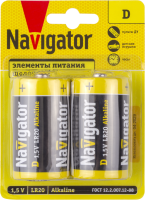 Элемент питания алкалиновый 93 996 NBT-NPE-LR20-BP2  93996