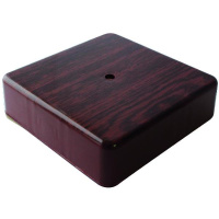 Коробка распаячная 100х100х29мм IP40 для кабель-канала темн. дерево  КР-513180100-060