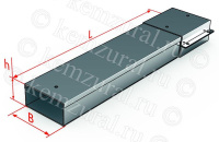 Короб прямой У1106 сталь 0.8мм УХЛ1  495 100532 57