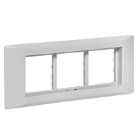 Рамка+суппорт на 6 мод. (3 поста) для парапетного кабельного канала C-Line  sup-6-105-50