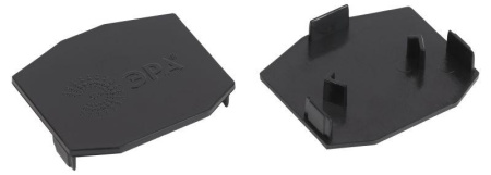 Заглушка торцевая TRM-PC20-EC-B для встраив. в натяжной потолок магнитн. шинопровода TRM-PC20 NOVA 48В  Б0054791