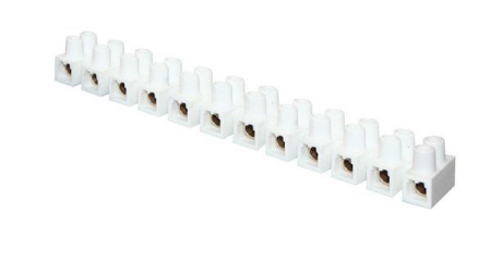 Колодка клеммная 10кв.мм 10А полистирол бел. (уп.10шт) PROxima  plc-KK-10-10-ps-w