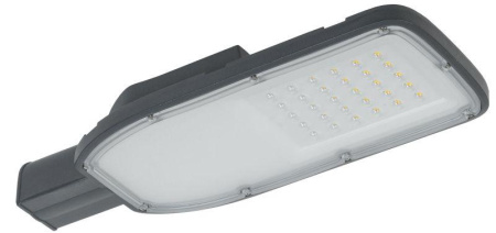 Светильник светодиодный ДКУ 1004-50Ш 5000К IP65 уличный консольный сер.  LDKU1-1004-050-5000-K03