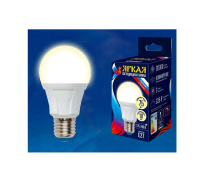 Лампа светодиодная LED-A60 10W/WW/E27/FR PLP01WH Яркая 10Вт грушевидная матовая 3000К тепл. бел. E27 (упак. картон)  UL-00001524