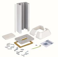 Мини-колонна 1сторона на 2 S-мод. 336х71.5(125)х109.5(164)мм бел.  Connect ALC312-9