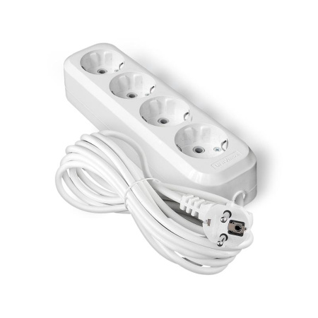 Удлинитель 4х7м с заземл. IP20 Е-304А ПВС 3х1.5  1732