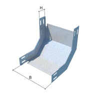 Угол для лотка вертикальный внутренний 90град. 150х150 сталь NL90-150-150 КМ LO3327
