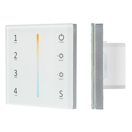 Панель Sens SMART-P38-MIX White (230В 4 зоны 2.4G) (IP20 пластик)  027118