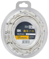 Трубка термоусадочная ТТУ нг-LS 6/3 бел. (уп.2м)  UDR12-006-003-002-K01-T