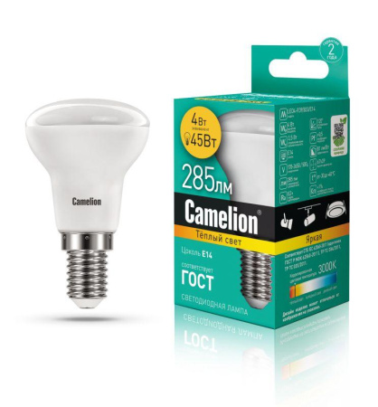 Лампа светодиодная LED4-R39/830/E14 4Вт 220В  13353