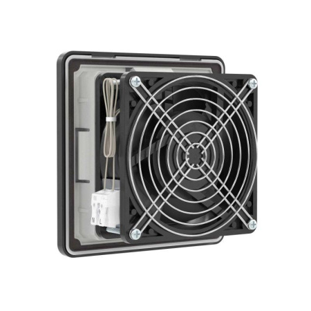 Вентилятор с фильтром RV 44/46м3/ч 115В 150х150мм IP54 RAL9005  R5RV12115B