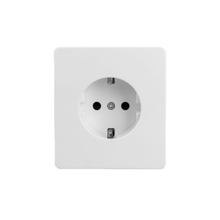 Розетка 1-ая с/з с/у со шторками 16А MIELE бел.  KR-78-0701-1
