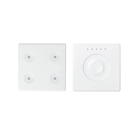 Комплект выключателя 4-кл. сенсорн. + регулятор KNX; RJ12 бел. 82 Sense 8400651-030