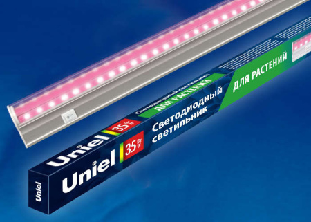 Светильник светодиодный ULI-P21-35W/SPSB IP40 WHITE 35Вт IP40 накладной линейный для растений спектр для рассады и цветения бел.  UL-00002993