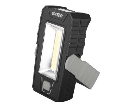 Фонарь рабочий WL2-L2W/L03-gy 2COB 150лм +3LED 30лм IP44 яркий/эконом магнитное основание с вращением на 180град. ABS-пластик прорезинен. покрытие 3хAAA (не в компл.) сер.  5023703