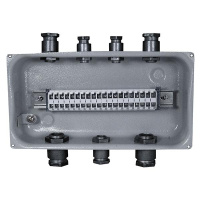 Коробка клеммная У-615 У2 20 клемм IP65 (метал. вводы)  ET011239