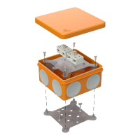 Коробка огнестойкая ОП двухкомпонентная 60-0300-FR6.0-4-4-Р Е15-Е60 100х100х50  60-0300-FR6.0-4-4-Р