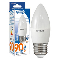 Лампа светодиодная C37 10Вт "Свеча" 6500К Е14 230В холод. бел.  1801