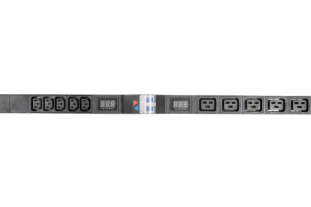 Блок розеток вертикальный -32 на 2 контура по 10 IEC 60320 C13 5 IEC 60320 C19 с авт. и амп. 2х16Аалюм. 33-38U колодка R-32-2x10C13-5C19-A-Am-1420-K  1467456