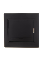 Выключатель 1-кл. 1п СП Mira 10А IP20 со вставкой черн. бархат  701-4242-100