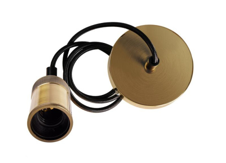 Патрон с проводом RETRO PLC 03 E27 230V/1M ANTIQUE BRONZE Pro  5039032