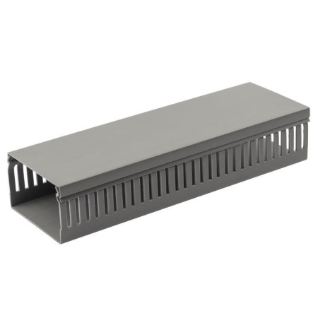 Кабель-канал 80х60 L2000 перфорированный сер. KK-80-60-PERF  Б0050778