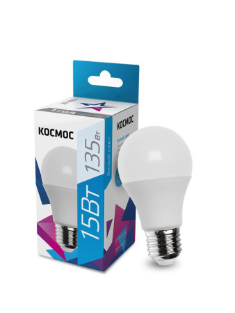 Лампа светодиодная A60 15Вт 4500К E27 220В  LkecLED15wA60E2745