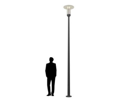Комплекс осветительный IDALGO 30W RW 830 RAL9005 POLE 3M SET (в комплекте ЗДФ) СТ 4876000030