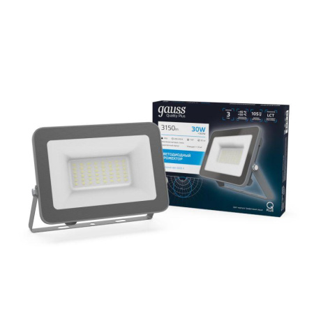 Прожектор светодиодный Qplus 30Вт 6500К IP65 3150лм 200-240В ДО графит.  690511330